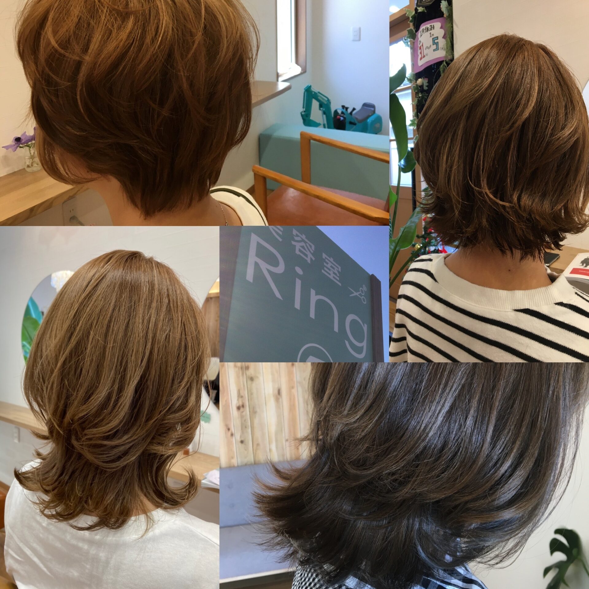 米子美容室Ring／ショート→ミディアムへ　1年の変化♡♡